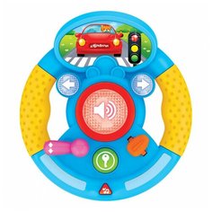 Игрушка Азбукварик Я водитель Руль музыкальный Голубой