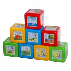 Кубики Юг-Пласт XL азбука 8 деталей пластик Юг-Пласт