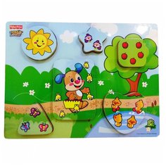 Пазл деревянный Fisher Price Приключения щенка в саду 6элементов FiPr 30543
