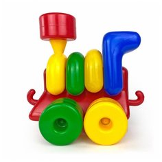 Игрушка-каталка СТРОИМ ВМЕСТЕ СЧАСТ ДЕТСТВО Локомотив Строим вместе счастливое детство