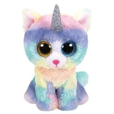 Мягкая игрушка TY Beanie boos Кошка с рогом Heather 15 см