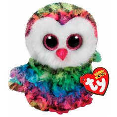 Мягкая игрушка TY Beanie boos Совёнок Owen 15 см