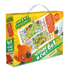 Игра настольная ORIGAMI МиМиМишки 6в1 Чтение Счет 03523
