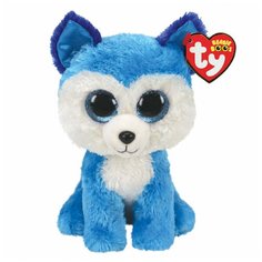 Игрушка мягкая TY Хаски Голубая 36310
