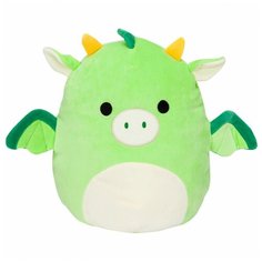 Игрушка мягкая Squishmallows сквиш антистресс Зеленый дракончик Декстер Squishmallows