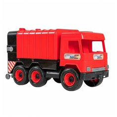 Машина TIGRES Мусоровоз Middle Truck функциональный с баком красный в коробке TIGRES ТИГРЕС