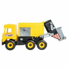 Машина TIGRES Мусоровоз Middle Truck функциональный с баком желтый в коробке TIGRES ТИГРЕС