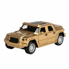 Машинка AUTOGRAND ARMORED CAR бронированный со светом и звуком 1 34 бежевый 78331