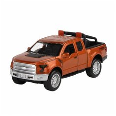 Машинка AUTOGRAND JUMBO PICK-UP с дугами со светом и звуком коричневый 78319