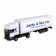 Машинка AUTOGRAND SCANIA тягач с п/прицепом 1 48 белый 78156