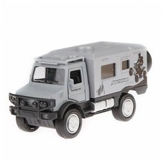 Машинка AUTOGRAND ADVENTURE TRUCK дом на колёсах 1 34 серый