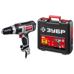 Дрель-шуруповерт ЗУБР ДШ-М1-400-2 К кейс, 400 Вт