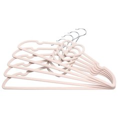 Вешалки-плечики 5 шт 41х2,2х22 см EL Casa Сердце светло-розовый
