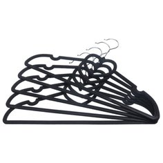 Вешалки-плечики 5 шт 41х2,2х22 см EL Casa Сердце черный