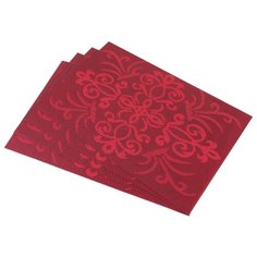 Набор 4 салфеток 45х30 см EL Casa Узор на красном