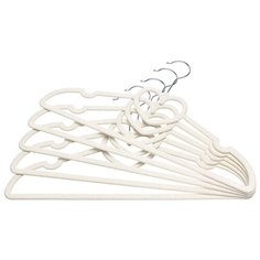 Вешалки-плечики 5 шт 41х2,2х22 см EL Casa Сердце молочный