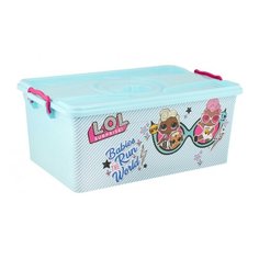 КОНТЕЙНЕР "LOL SURPRISE" 40 Л ПРЯМОУГ. С КРЫШКОЙ (1/5) "АЛЬТЕРНАТИВА" М7636 Alternativa