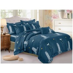 КПБ Cleo полисатин "Art Color" двуспальный 175*215*1 200*220*1(±5) 70*70*2(±2) 20/036-AC