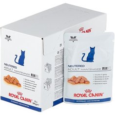 Влажный корм для стерилизованных кошек Royal Canin Neutered Maintenance, мясное ассорти 12 шт. х 100 г (кусочки в соусе)