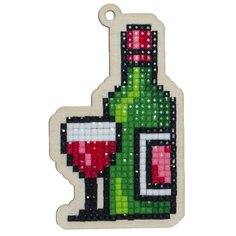 Мозаика на дереве Гранни "Вино" (5.5х9.2 см)