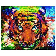 Картина по номерам ВанГогВомне "Цветной хищник" 40х50 см