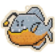 Мозаика на дереве Гранни "Удильщик"