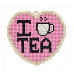 Мозаика на дереве Гранни "Люблю чай"