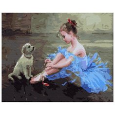 Картина по номерам Molly 40х50 см Маленькая балерина