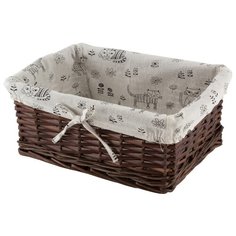 Корзина для хранения "Котики", с текстильным вкладышем, прямоугольная Волшебная Страна