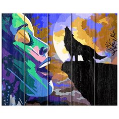 Рисование по номерам по дереву "Flamingo" 40х50 FLA029 "Лунная ночь",