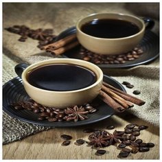 Алмазная мозаика Molly 30х30 см Кофейный аромат