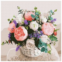 Картина по номерам Molly 30х30 см Нежный букет