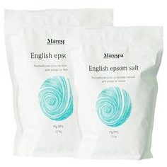 Английская магниевая соль Эпсом для ванн косметическая (EPSOM SALT) для похудения, тела и ног 5 кг Marespa