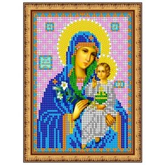 Алмазная мозаика 14,3*19,3см«Св.Бца Неувядаемый цвет» Diamant