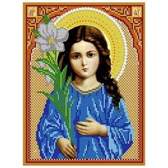 Алмазная мозаика 14,3*19,3см«Св.Бца Трилетствующая» Diamant