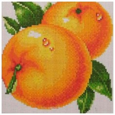 Алмазная мозаика NKF Апельсины 26.2х26,2 см квадратные стразы