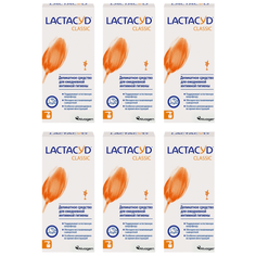 Набор гелей Lactacyd для ежедневной интимной гигиены, 6 упаковок
