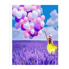Картина по номерам "Легкость на полях лаванды" Paintboy