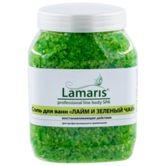 Соль для ванн "ЛАЙМ И ЗЕЛЕНЫЙ ЧАЙ" Lamaris