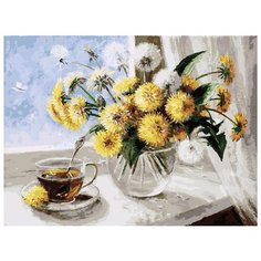Картина по номерам "Одуванчики", 30x40 см Белоснежка