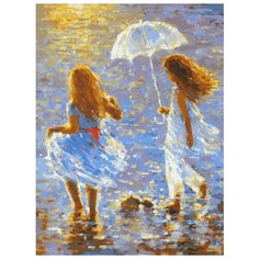 Картина по номерам "Прогулка", 30x40 см Белоснежка