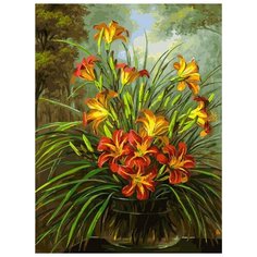 Картина по номерам "Букет из лилий", 30x40 см Белоснежка