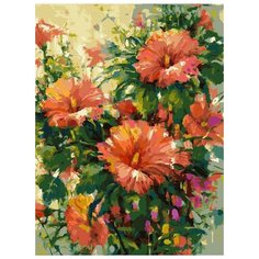 Картина по номерам "Мальва", 30x40 см Белоснежка