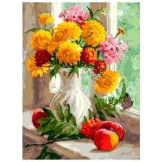 Картина по номерам "Малые золотые", 30x40 см Белоснежка