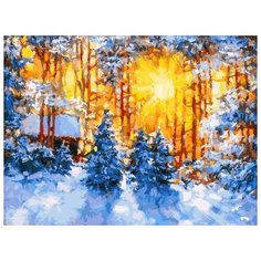 Картина по номерам "Февраль", 30x40 см Белоснежка