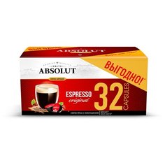 Кофе Absolut Drive Эспрессо в капсулах, совместимых с кофемашинами Dolce Gusto, 32 капсулы