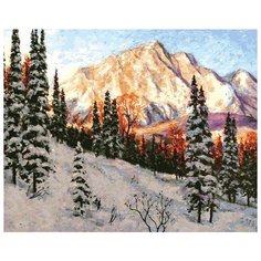 Картина по номерам "Горные склоны", 40x50 см Белоснежка