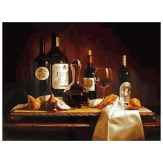 Картина по номерам "Вино и груши", 30x40 см Белоснежка