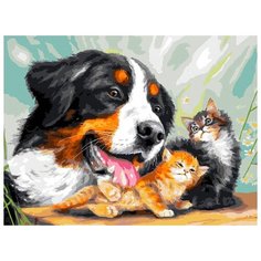 Картина по номерам "Почти как мама", 30x40 см Белоснежка