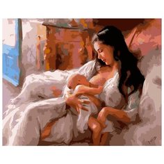 Картина по номерам Белоснежка "Материнство", 40x50 см